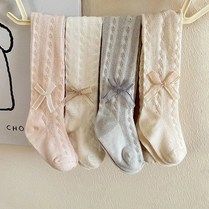 Mallas transpirables de verano para niña con lazo decorativo - imagen 5