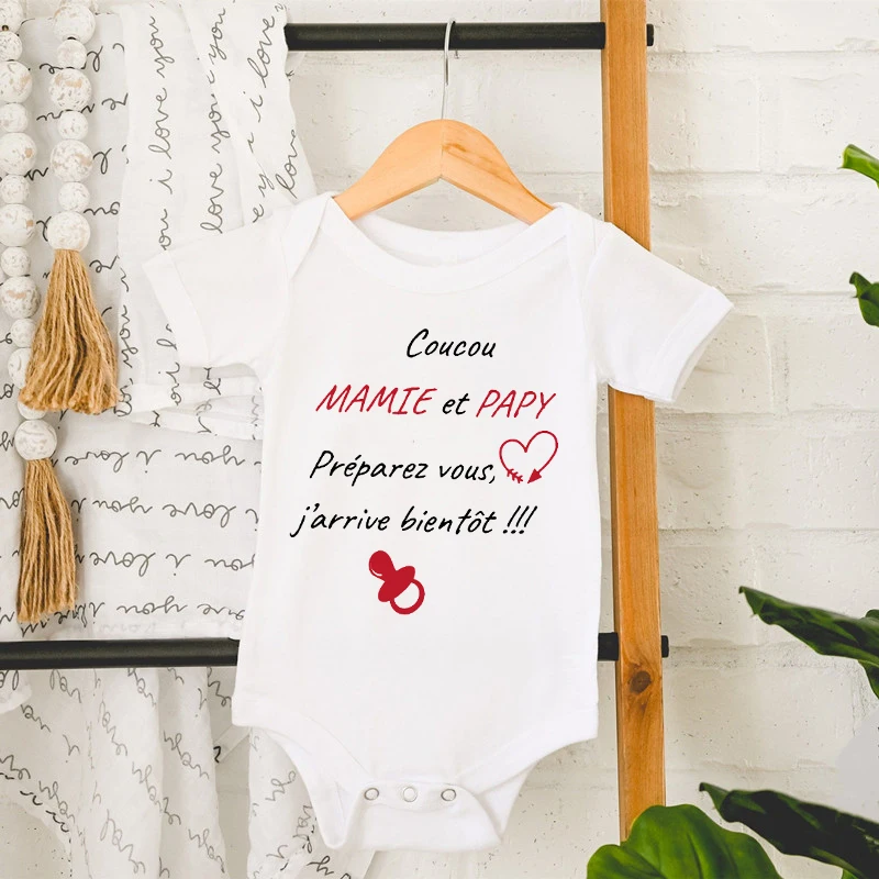 Mameluco Recién Nacido Hello Grandpa – Body Anuncio Embarazo