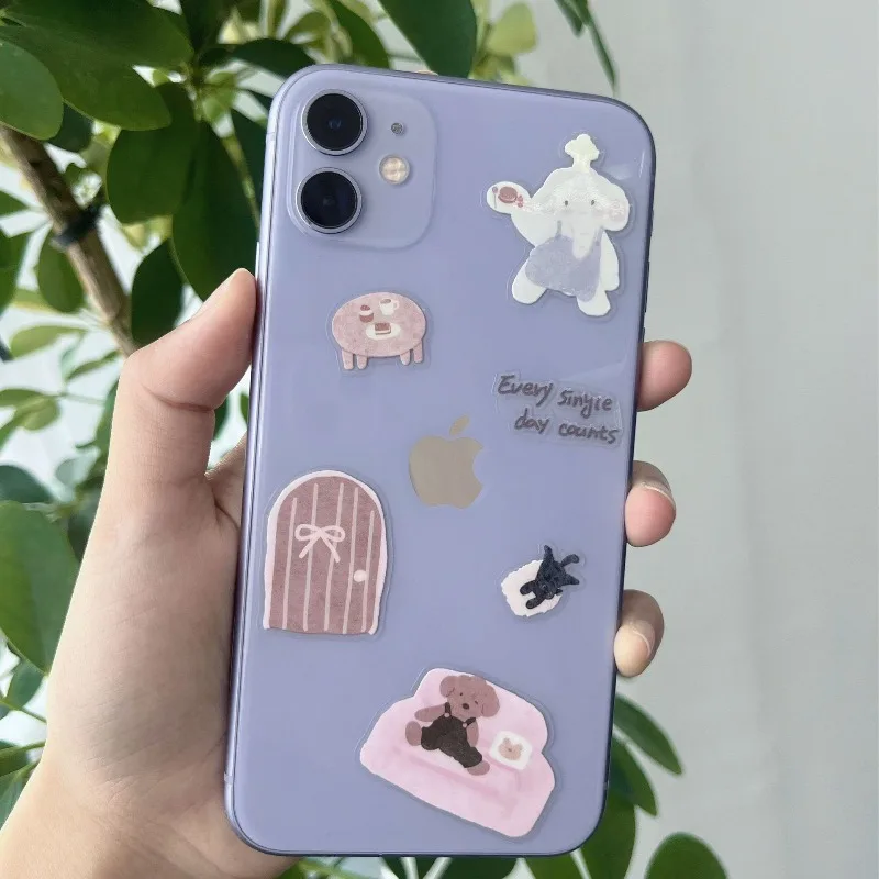 Pegatinas 3D de gel impermeables con osos adorables para decorar álbumes y portátiles - imagen 2