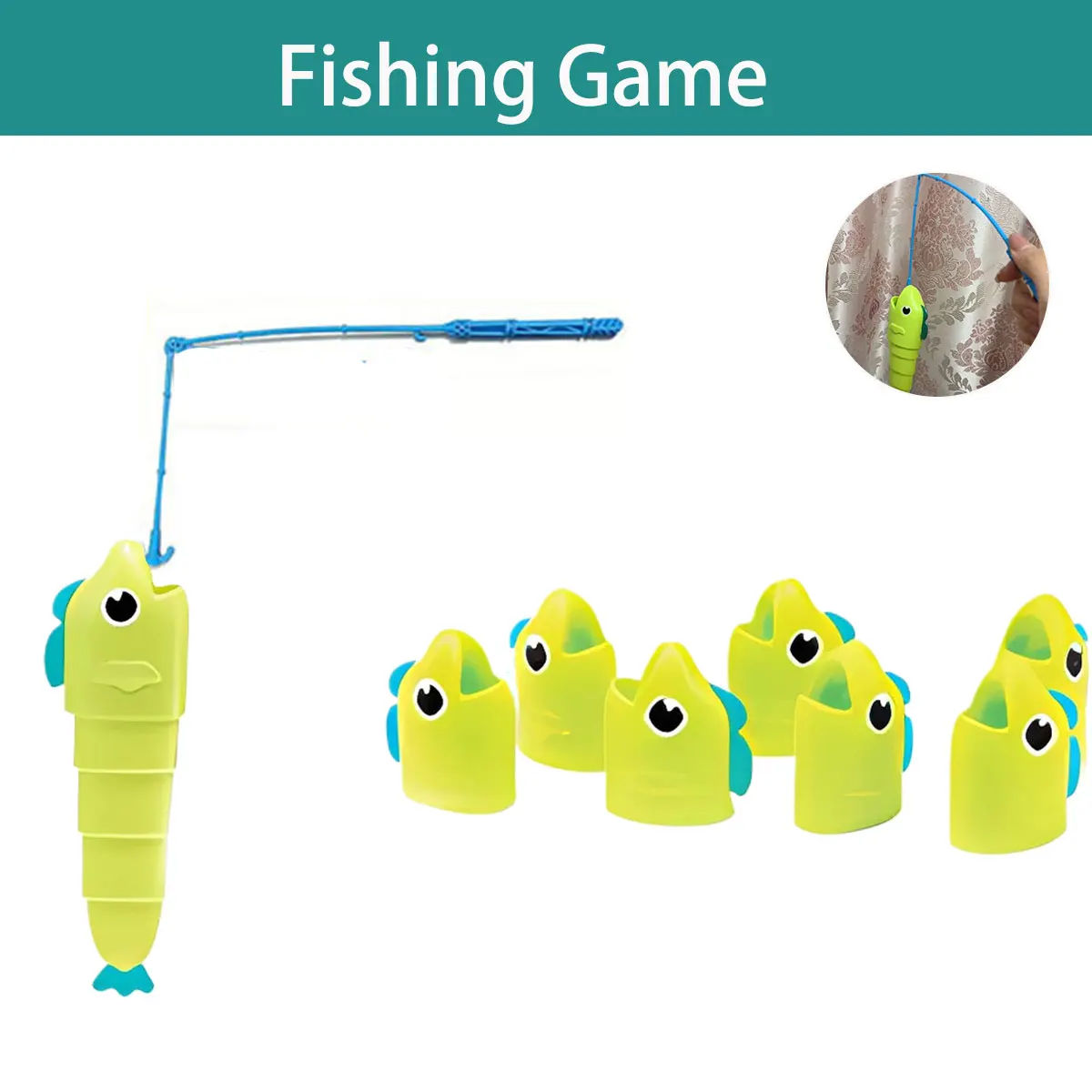 Juego de pesca interactivo listo para jugar en familia