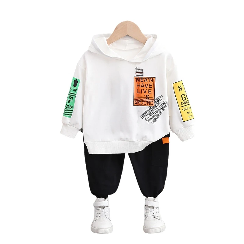Conjunto bebé de algodón: sudadera con capucha y pantalón - imagen 5