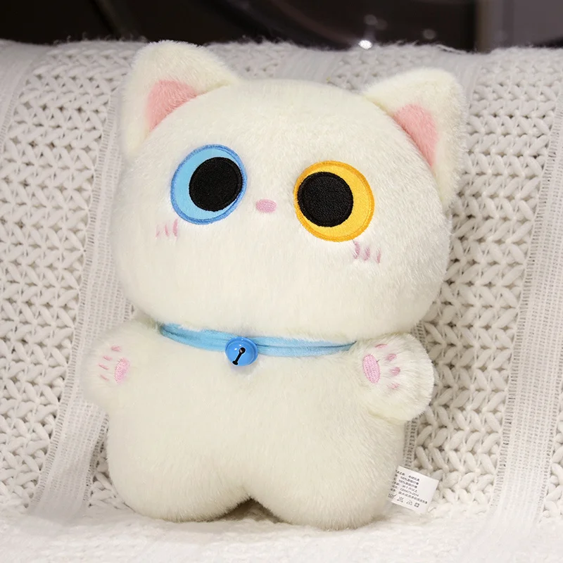 Peluche de gato negro de ojos grandes, suave y muy tierno - imagen 4