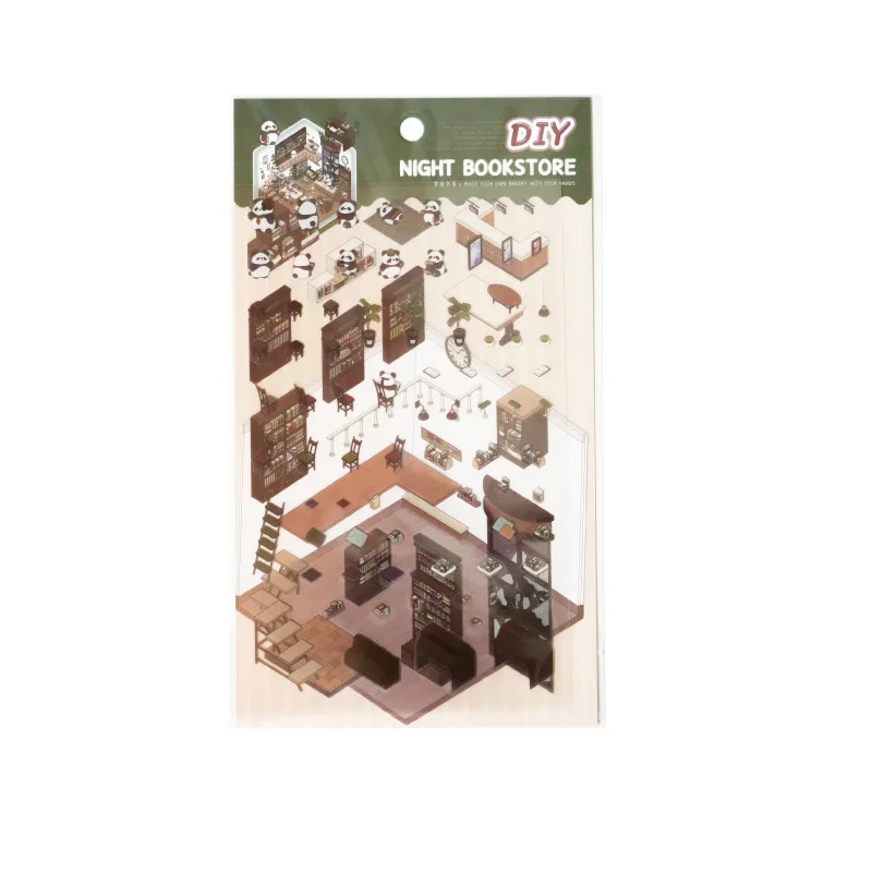 Pegatinas decorativas 3D miniatura para habitación infantil