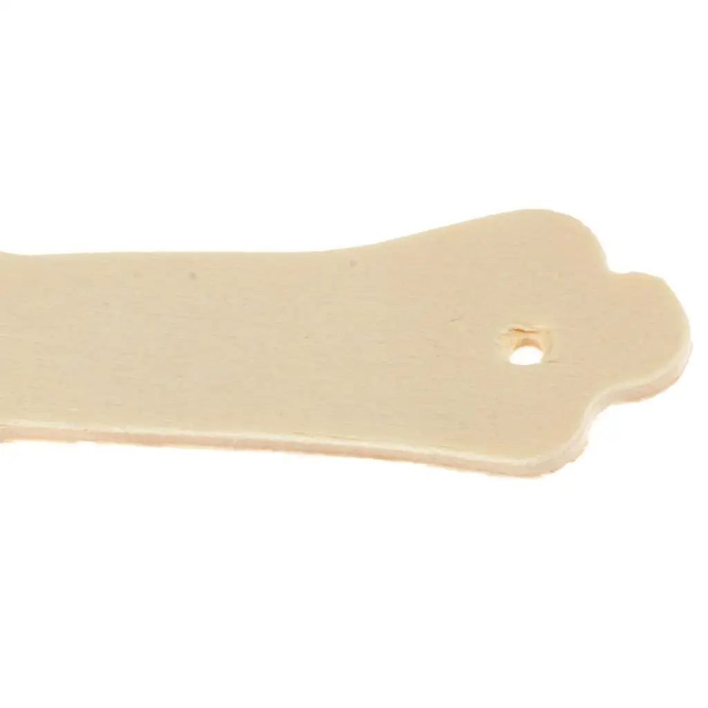 Espejo de mano de madera blanco para manualidades infantiles