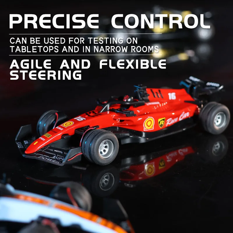 Mini coche RC de carreras de aleación con luz y control remoto - imagen 5