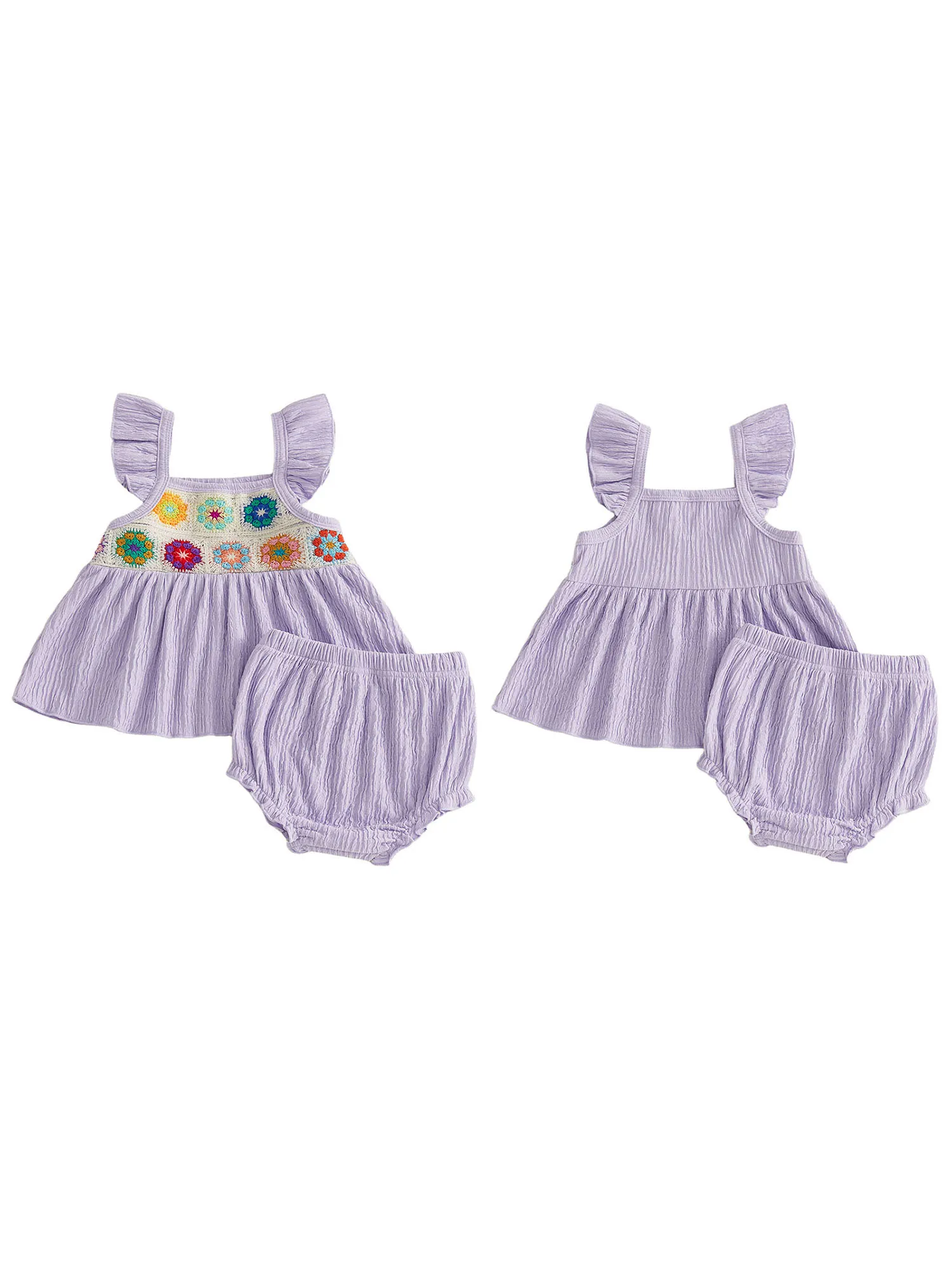 Conjunto con volantes y pantalón corto