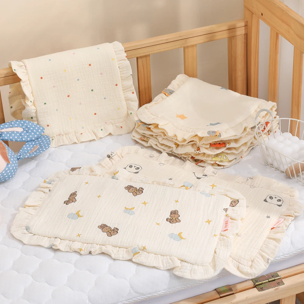 Almohada para siesta de recién nacido, algodón transpirable