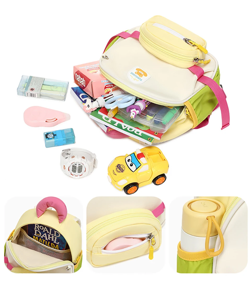 Mochila transpirable para niños con correa pectoral ajustable - imagen 4