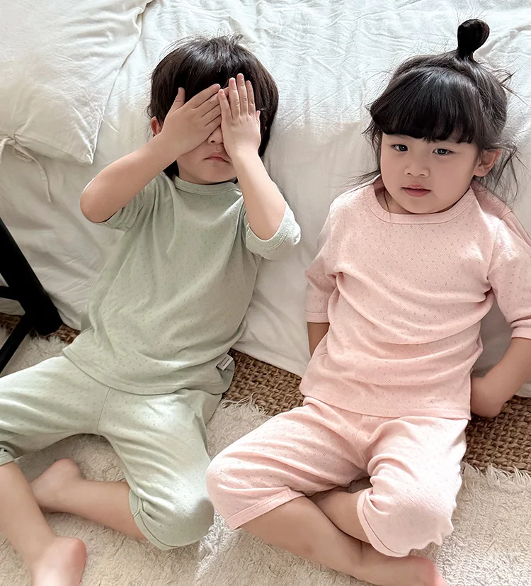 Pijama coreano de algodón para bebé