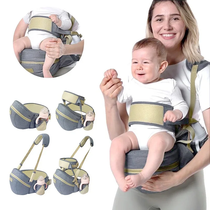 Vista frontal del portabebés ergonómico dajinbear