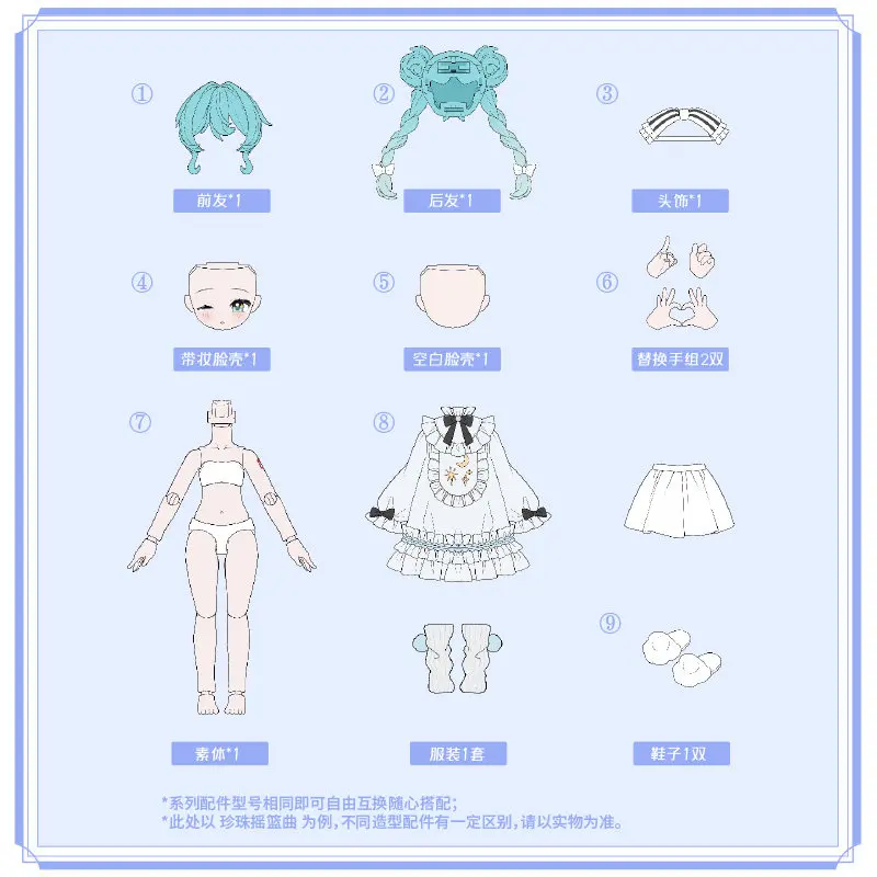 Figura de acción Hatsune Miku de estilo tierno para colección - imagen 3