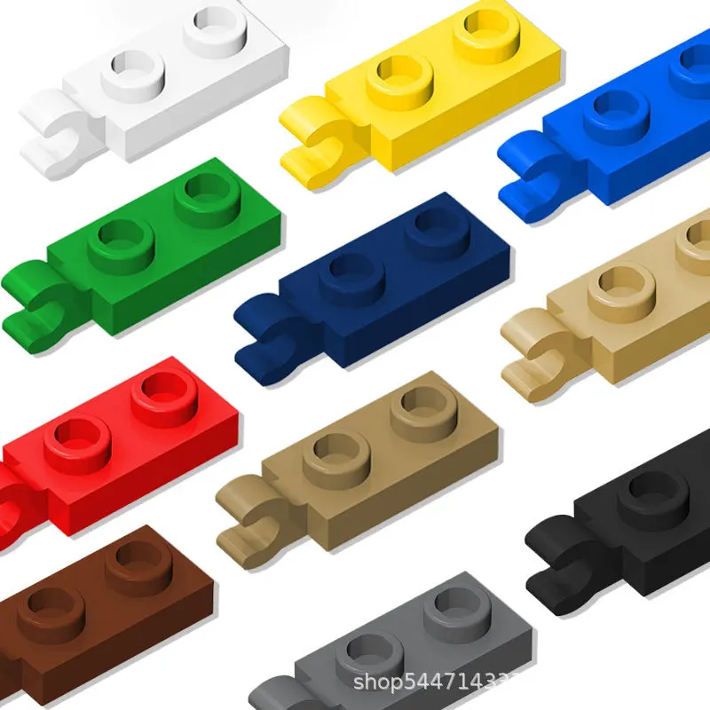 Placa 1x2 con clip horizontal y conjunto de piezas