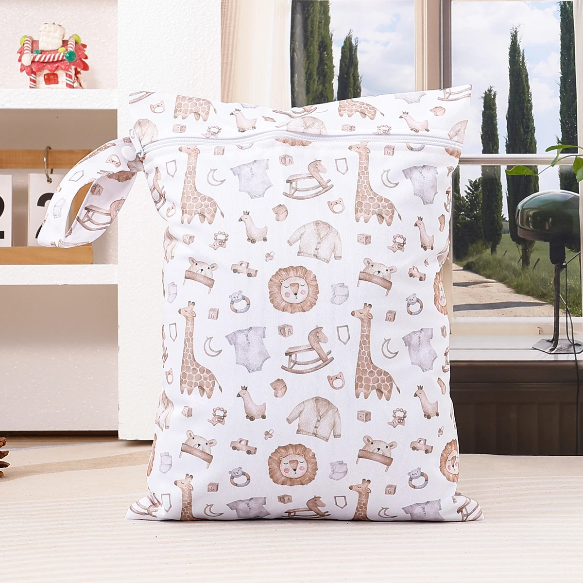 Elinfant Bolsa de pañales impermeable para seco y húmedo - imagen 5