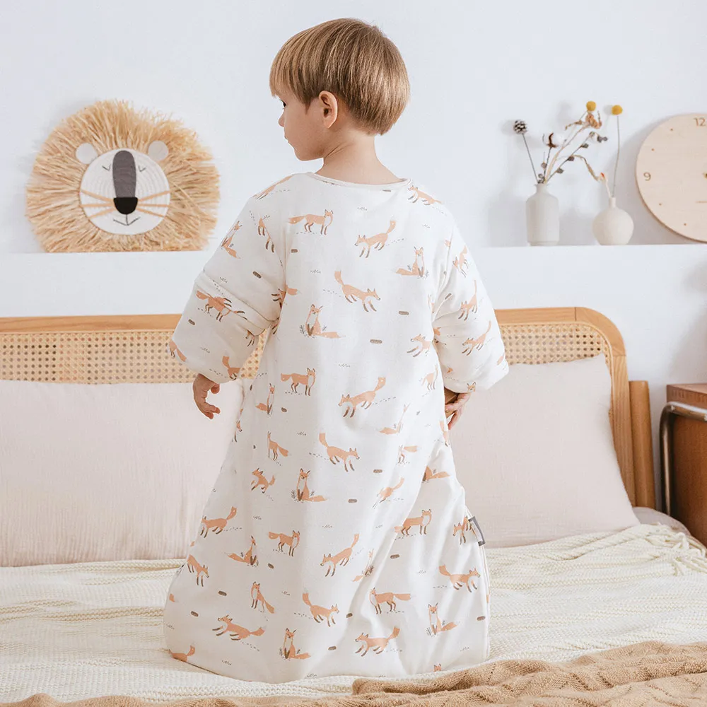Saco de dormir con mangas extraíbles y manta antipatadas para bebés - imagen 2