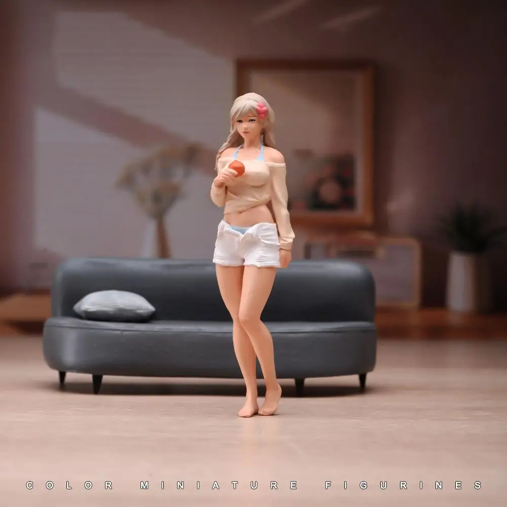 Figuras de niñas en miniatura de resina para jardín de hadas - imagen 3