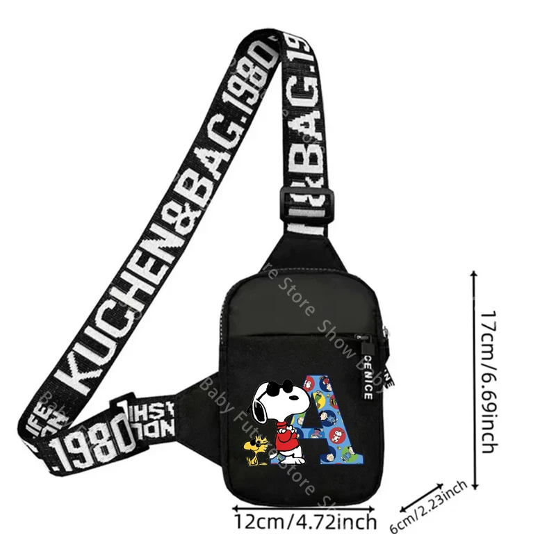 Bolso bandolera Snoopy estampado mini para teléfono unisex casual - imagen 4