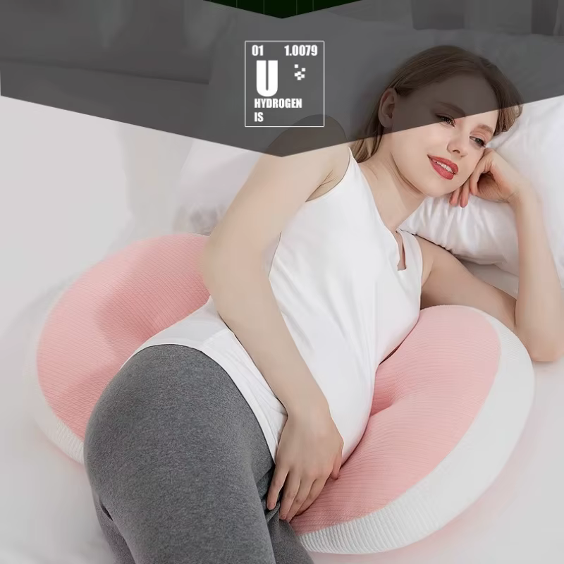 Almohada de embarazo en U para sostener vientre y espalda - imagen 4