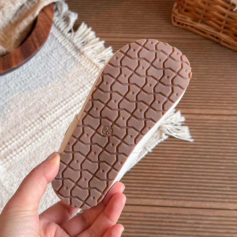 Sandalias antideslizantes de verano para niñas con encaje y lazo - imagen 4