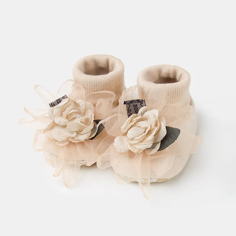 Zapatillas de bebé con lazo antideslizantes de suela blanda primavera - imagen 5