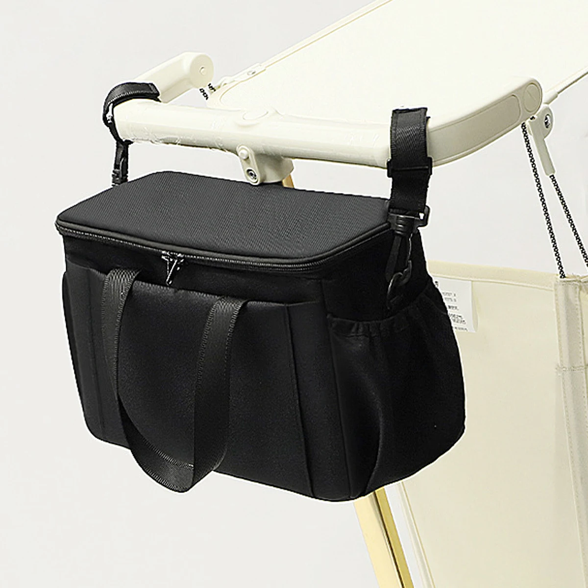Organizador para cochecito de bebé grande - Bolsa y portabotellas - imagen 5