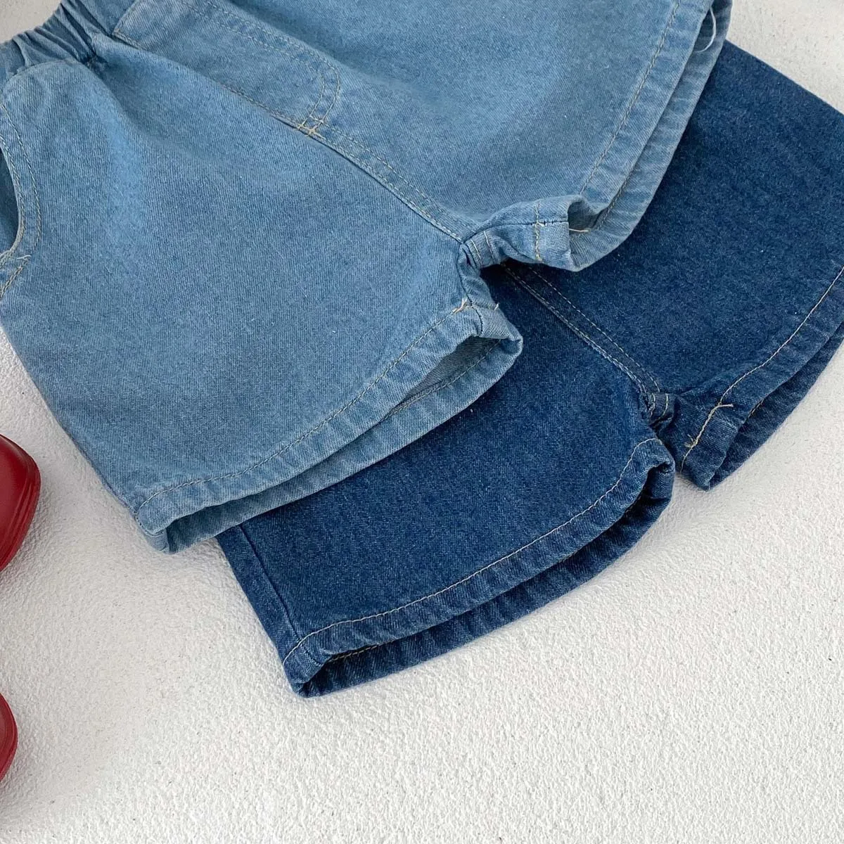 Pantalones vaqueros cortos bebé con bolsillo – verano suave - imagen 2