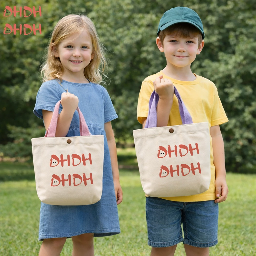 Mini bolso tote de lona para niños - vista frontal