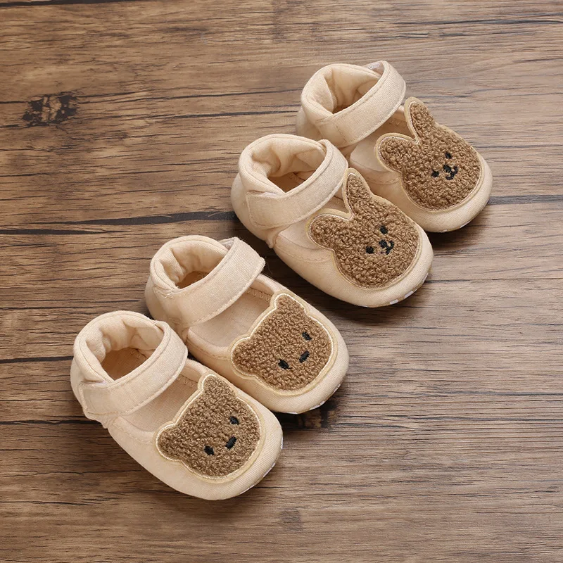 Zapatos primeros pasos de suela blanda para bebé con dibujos animados - imagen 3