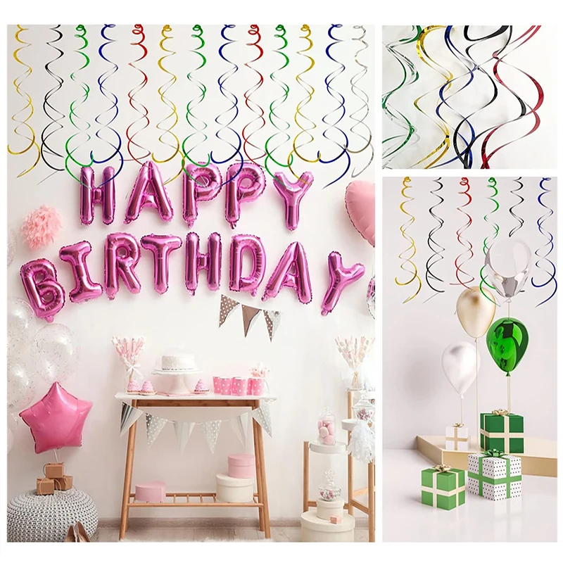 Decoraciones colgantes de remolino para fiestas artesanales en casa - imagen 3