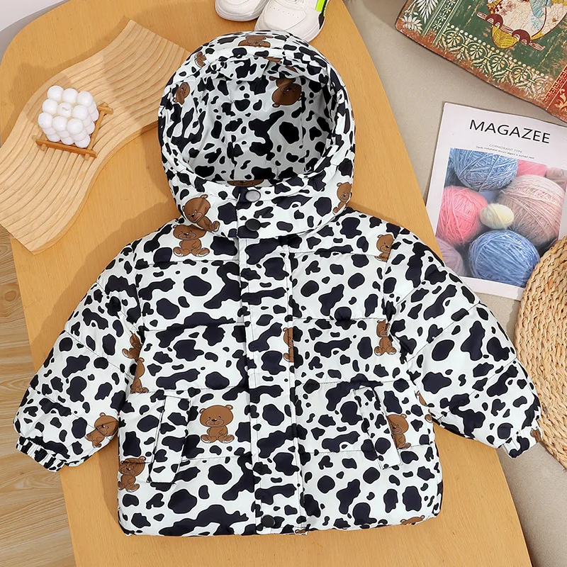 Abrigo de algodón con capucha para niños – invierno cálido - imagen 5