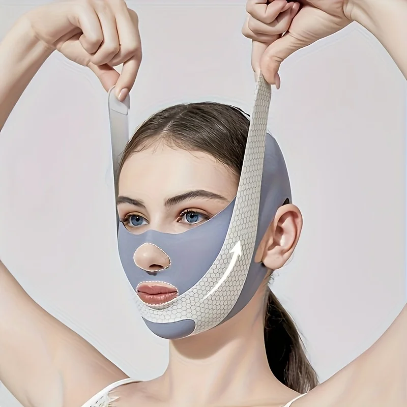 Banda facial en V de elevación y sujeción para doble mentón - imagen 2