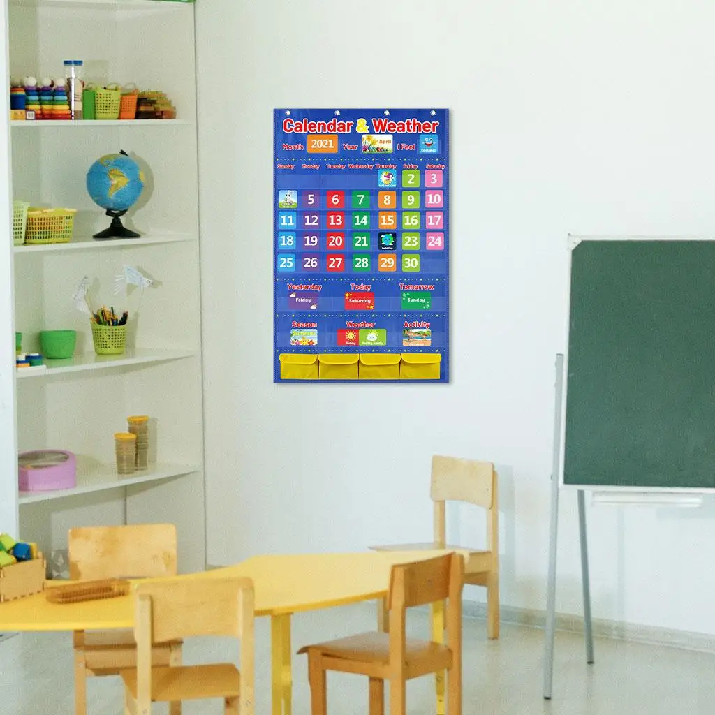 Calendario meteorológico infantil con tarjetas para el aula - imagen 3