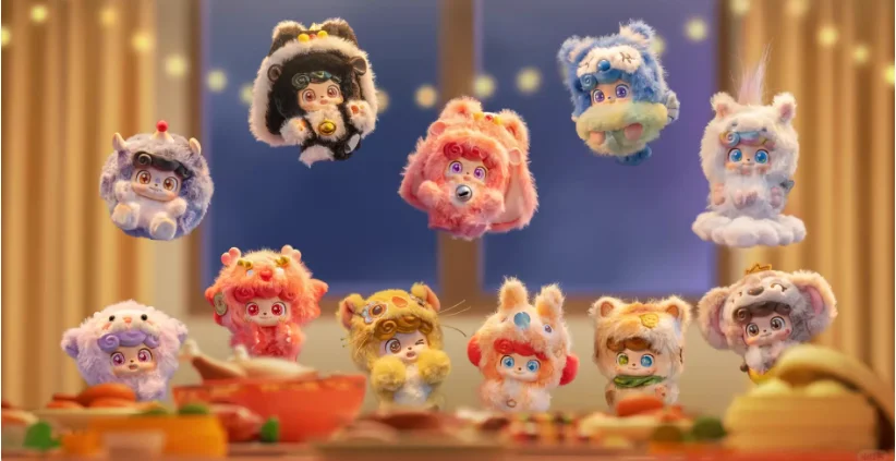 Llavero de peluche Lucky 2026 en caja sorpresa
