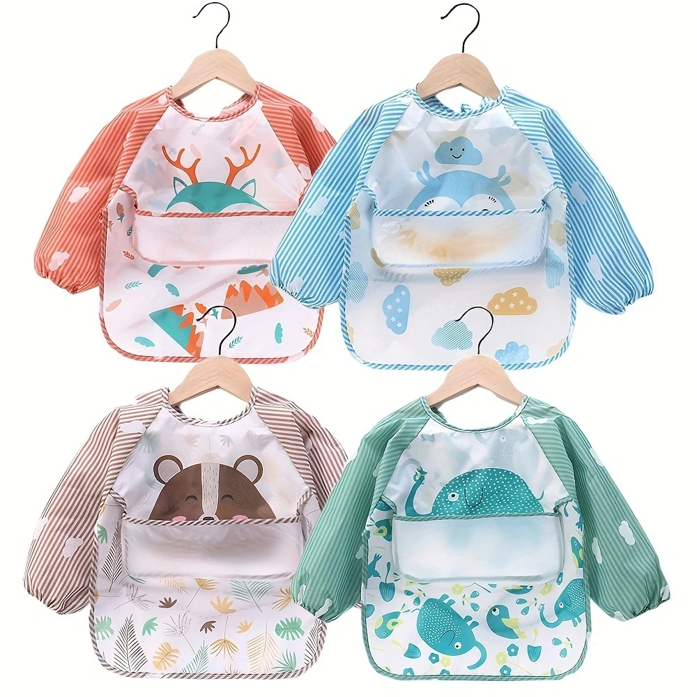 Babero impermeable para bebé con divertido estampado - imagen 2
