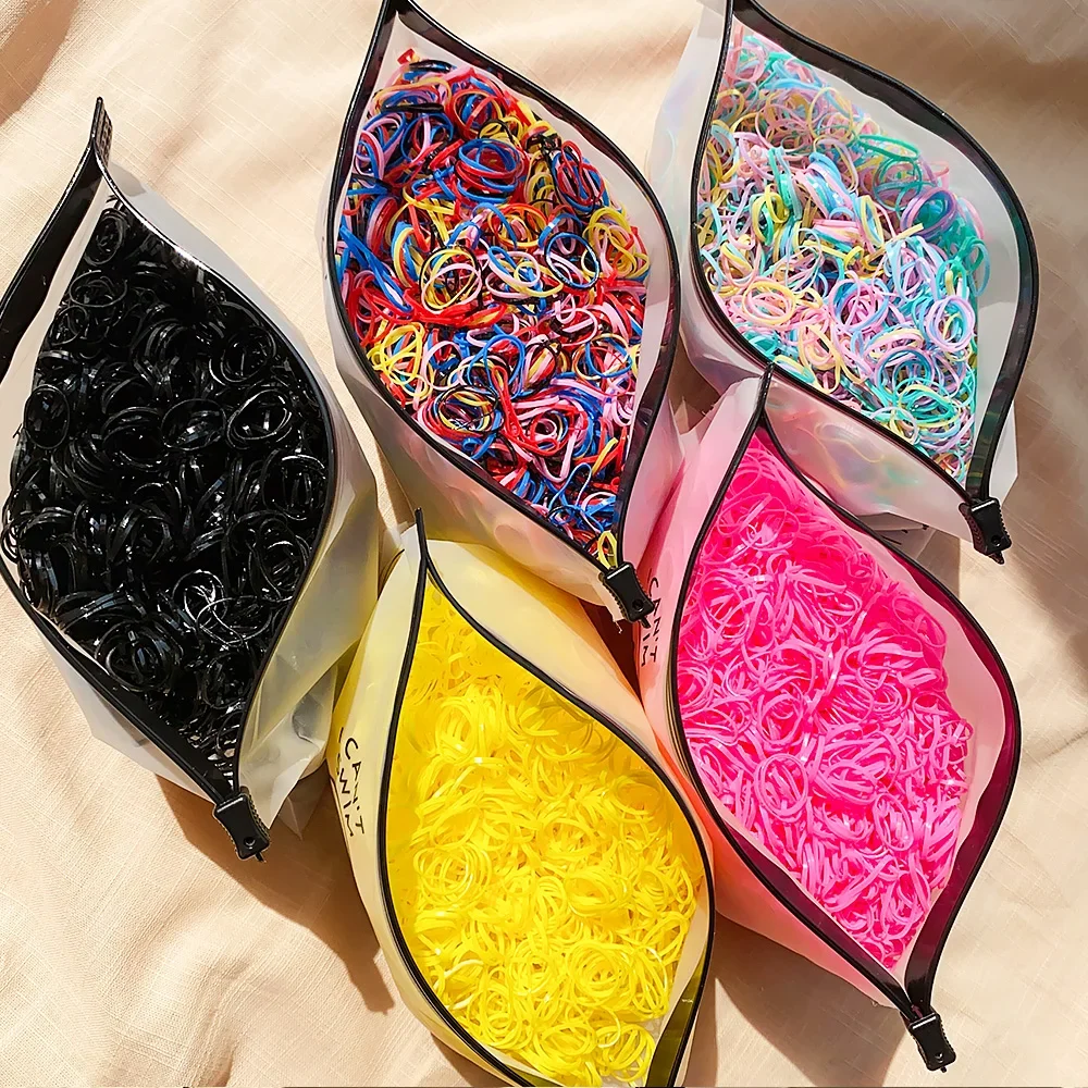 Bandas elásticas de colores para el cabello de niñas - imagen 2