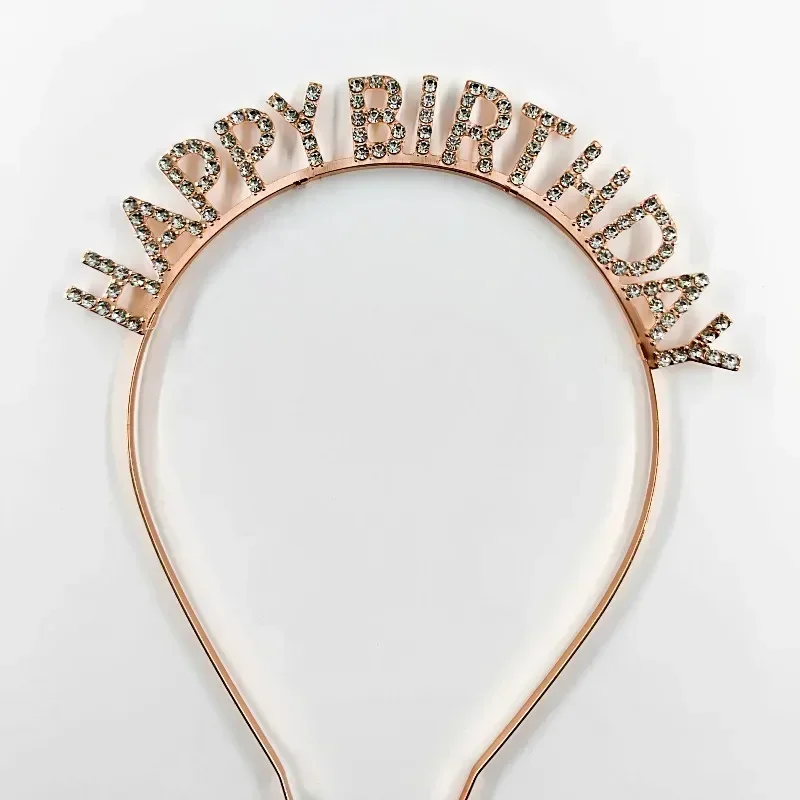 Diadema para el pelo corona de pedrería cristal cumpleaños fiesta - imagen 3