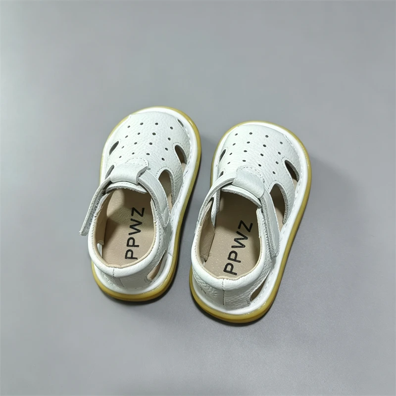 Sandalias de cuero genuino antideslizantes para bebé y niño de verano - imagen 4