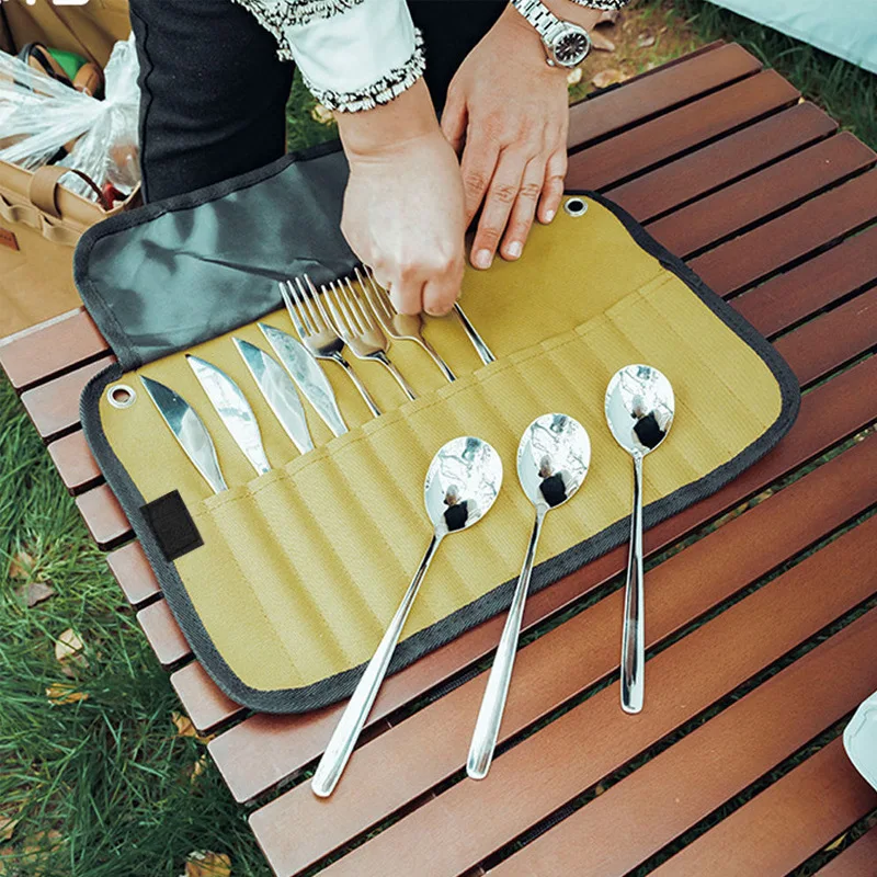 Bolsa de vajilla portátil colgante para camping y excursiones - imagen 5