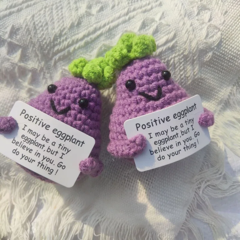 Amigurumi de verduras y piña de lana – muñeca con energía positiva - imagen 4