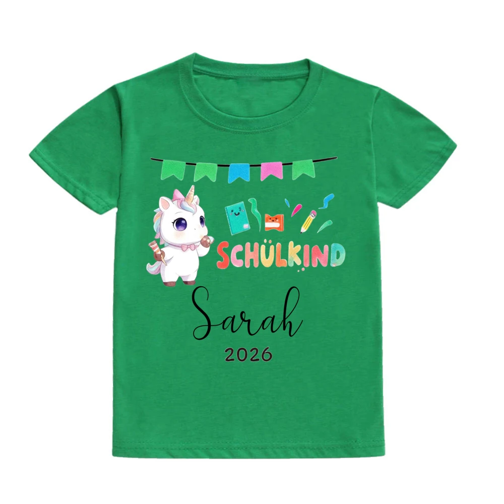 Vista trasera de la camiseta infantil personalizada