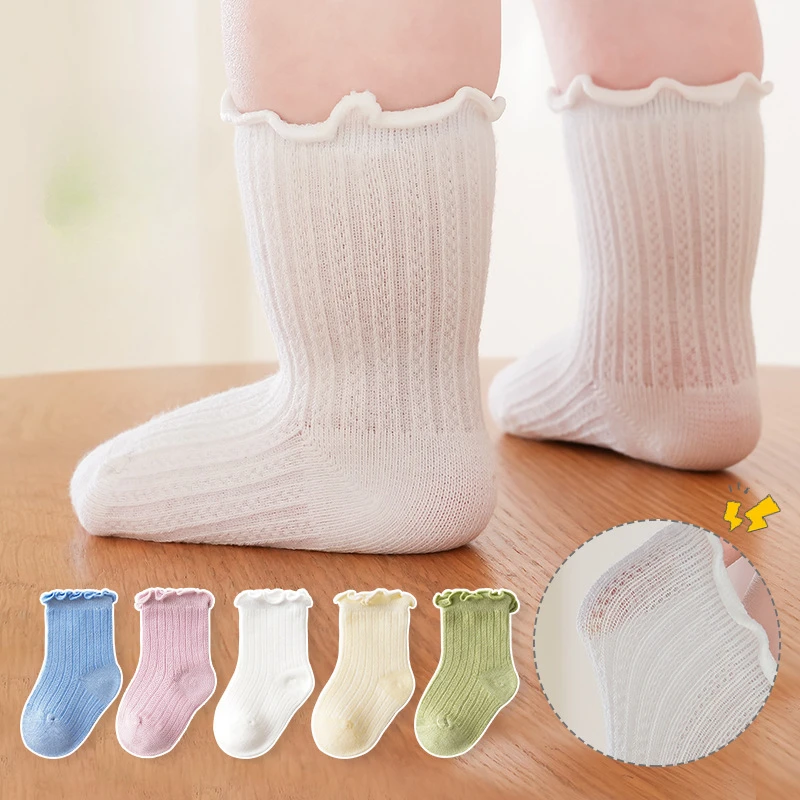 Calcetines veraniegos cortos para bebé, suaves y transpirables