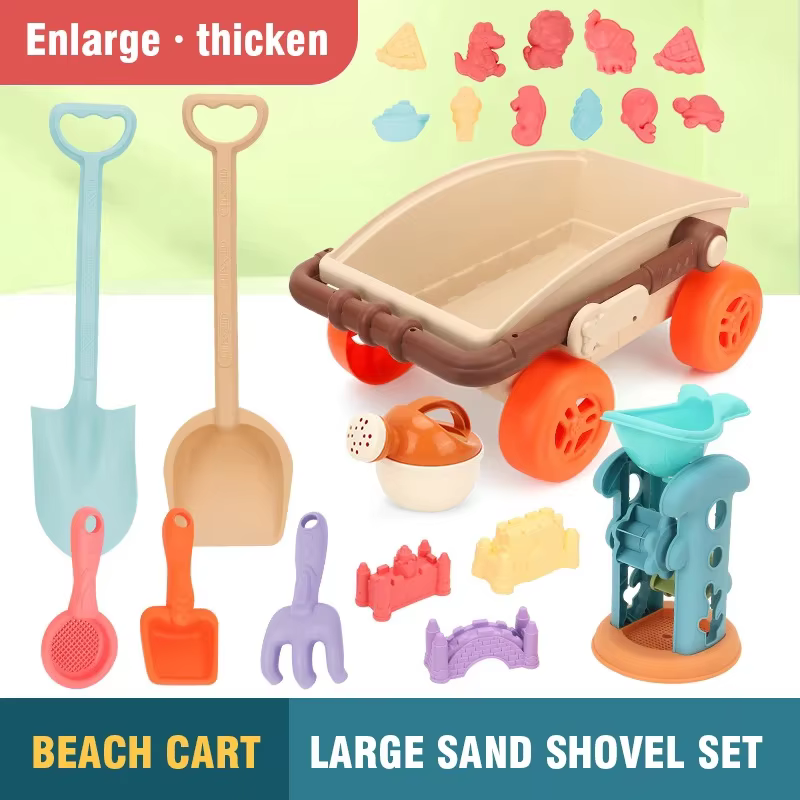 Set de playa para niños – Palas, castillo y moldes de arena - imagen 4