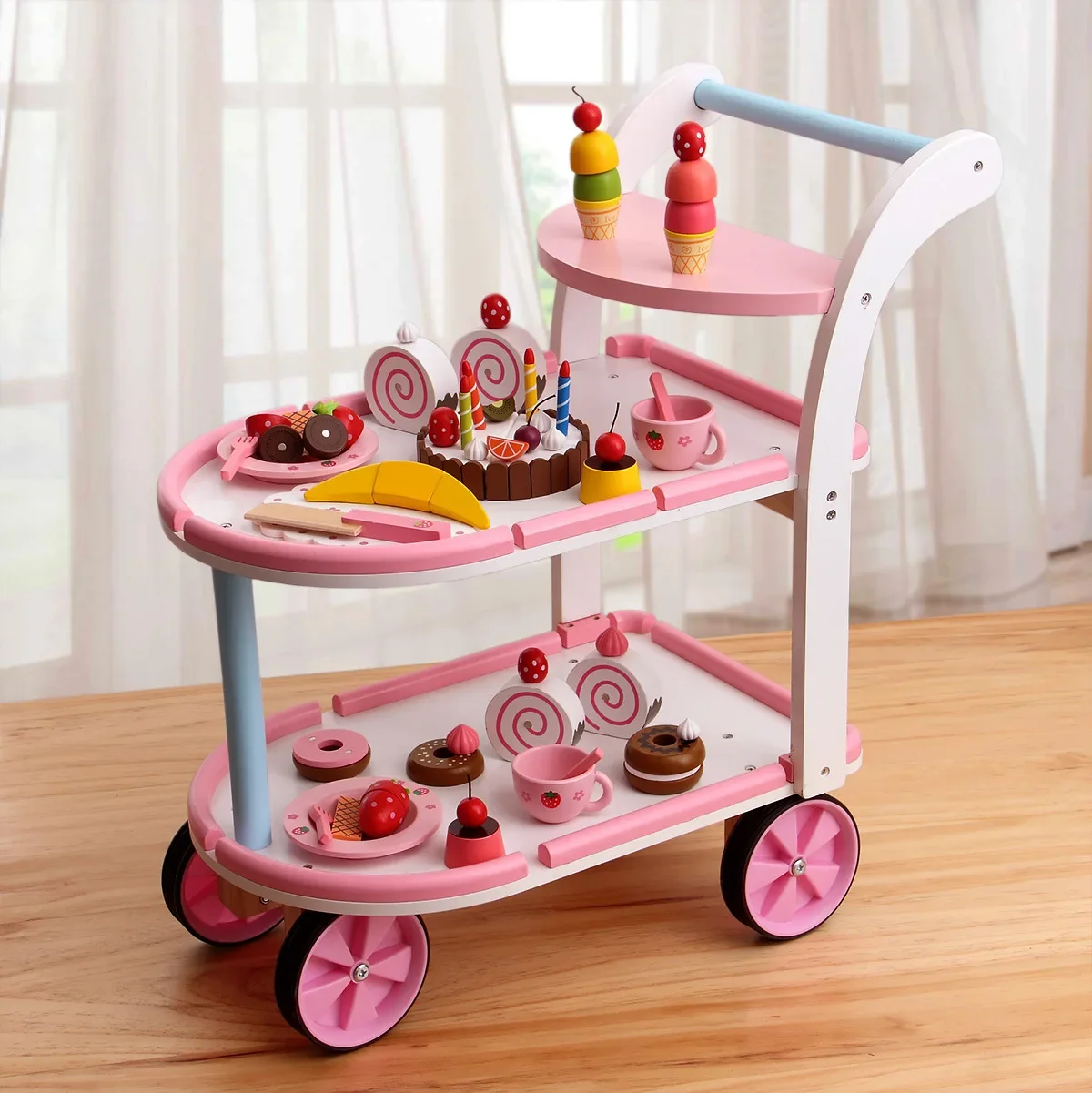 Andador para bebé de empuje, cocina simulada en carrito - imagen 5