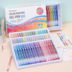 Bolígrafo de gel con purpurina para dibujar y colorear niños