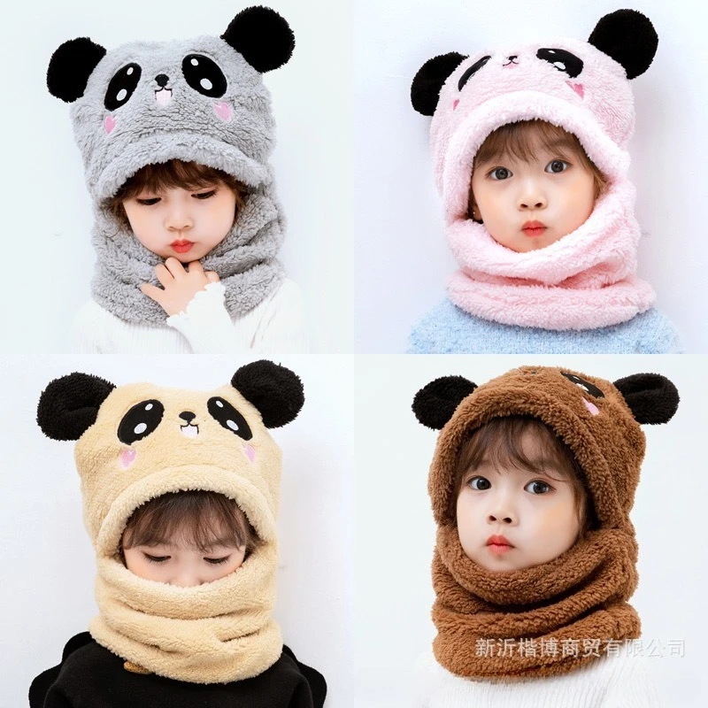 Gorro de terciopelo Coral con pompón de conejo para invierno - imagen 4