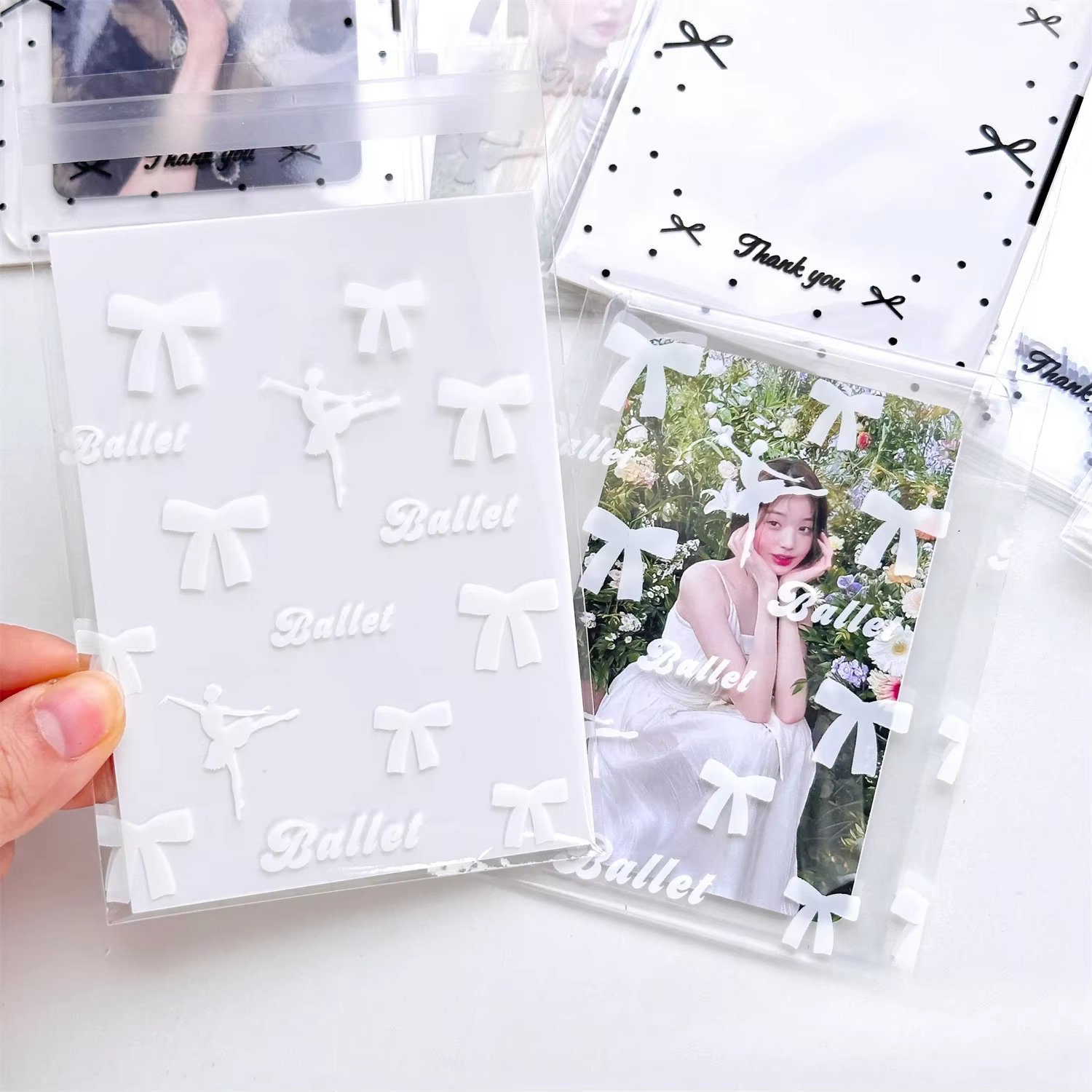 Funda tarjeta infantil estilo ballet para sesiones fotográficas