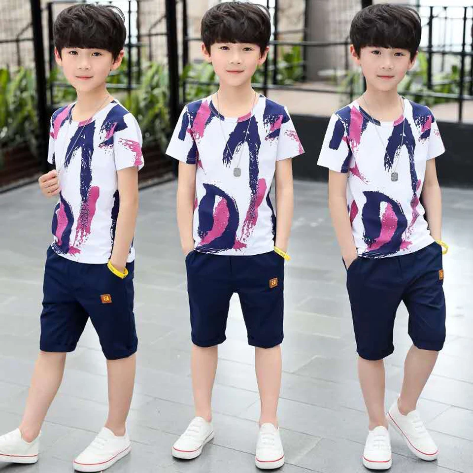 Conjunto veraniego de algodón para niño: camisa y pantalón corto - imagen 2