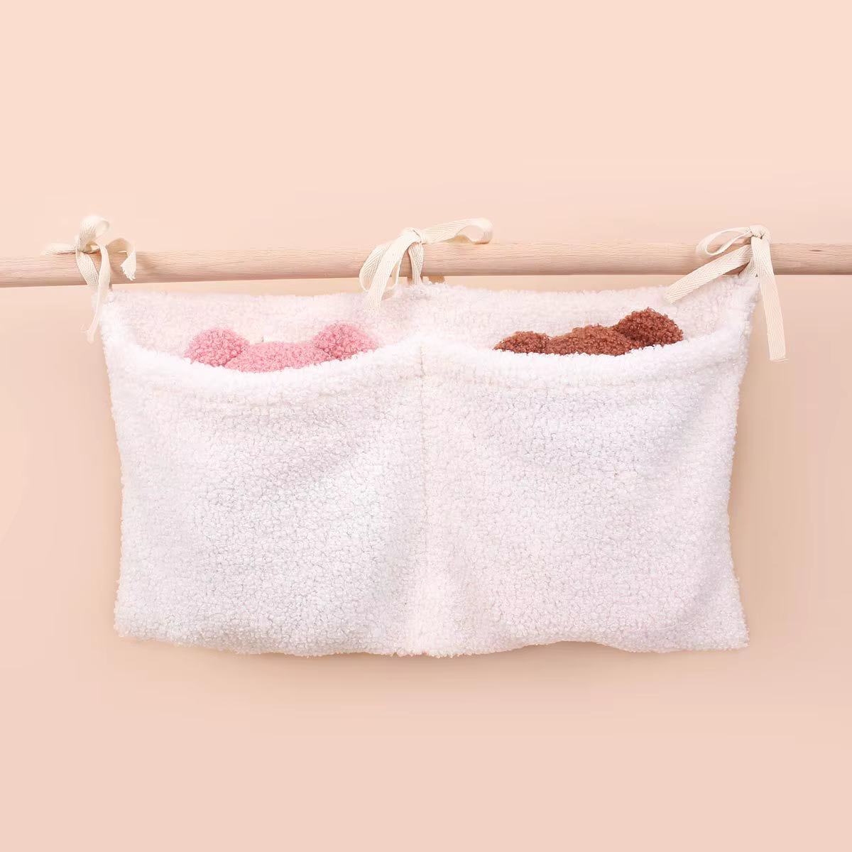 Bolsa de pañales terciopelo para bebé – Organizadora multifuncional - imagen 3