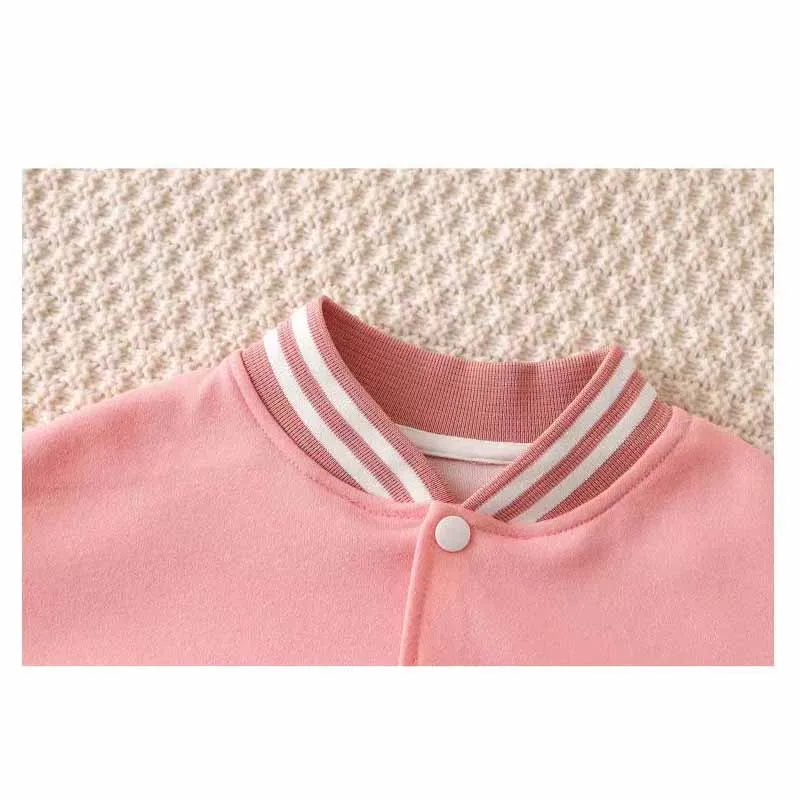 Chaqueta tipo béisbol con letras para niños – Deportiva para entretiempo - imagen 3