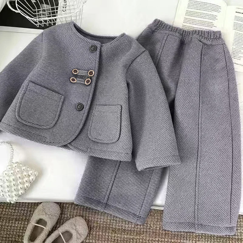 Chándal infantil para niña de primavera y otoño – conjunto moda