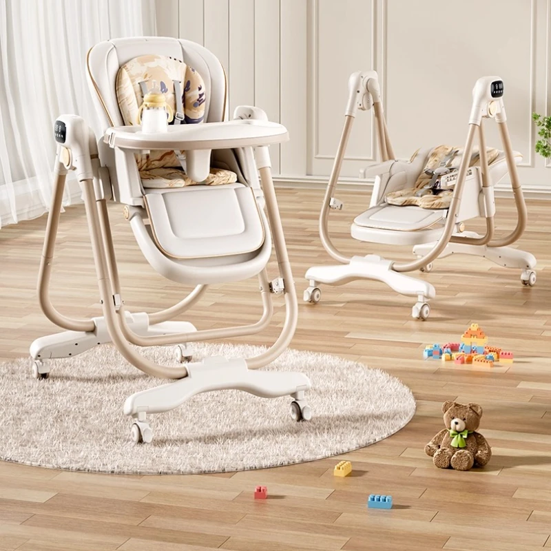 Trona y asiento mecedor para bebé: silla de comedor infantil - imagen 5